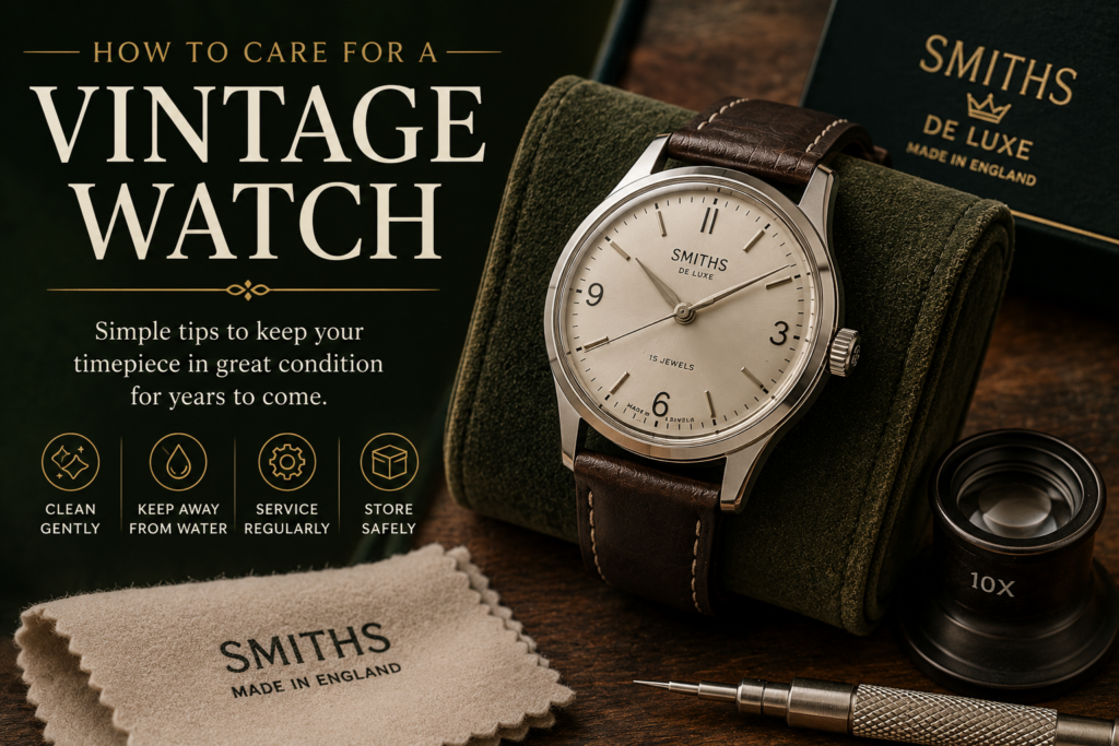how to care for a vintage watchpng