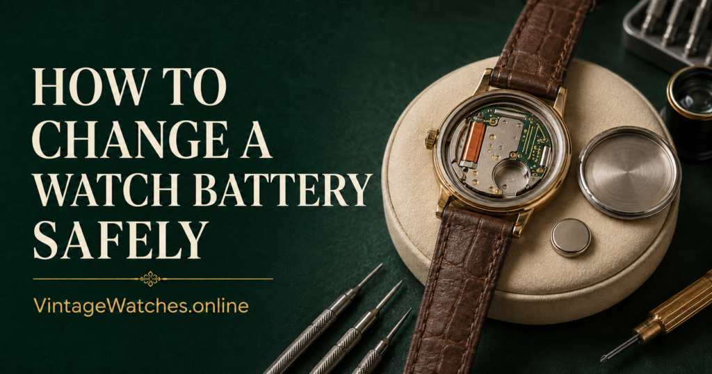 how to change a watch battery