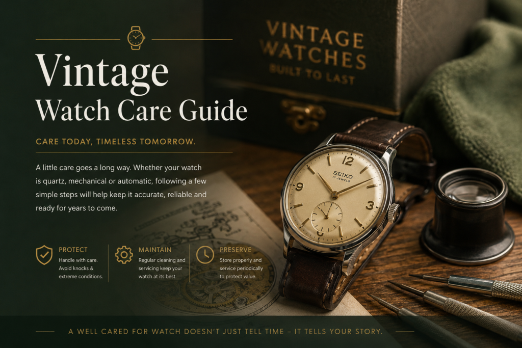 vintage watch care guide