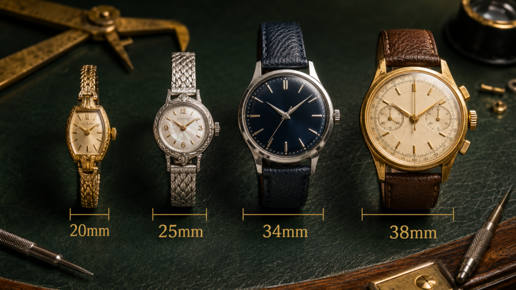 vintagewatches.online dial sizes