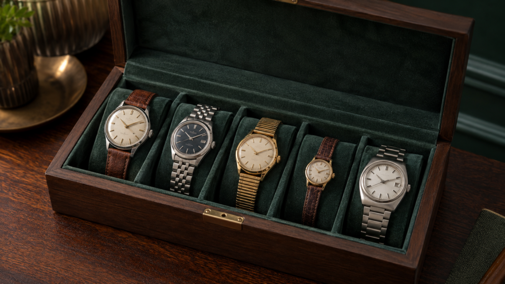 how to store vintage watches